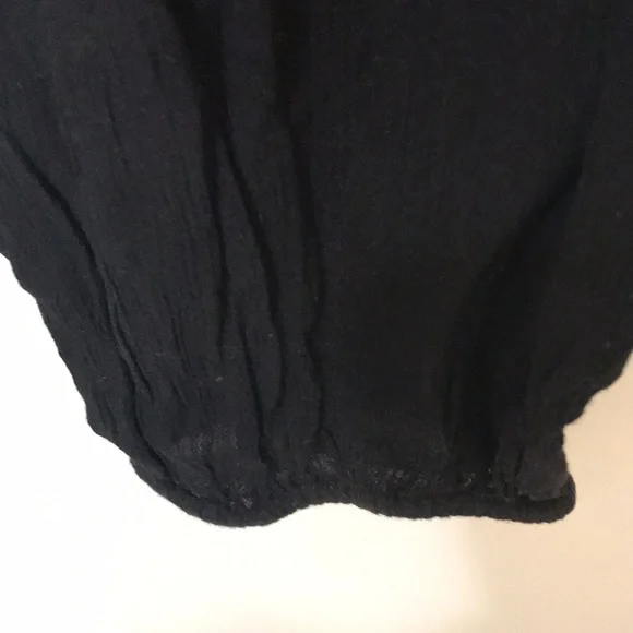 Free people black pants little design at top - Picture 9 of 10